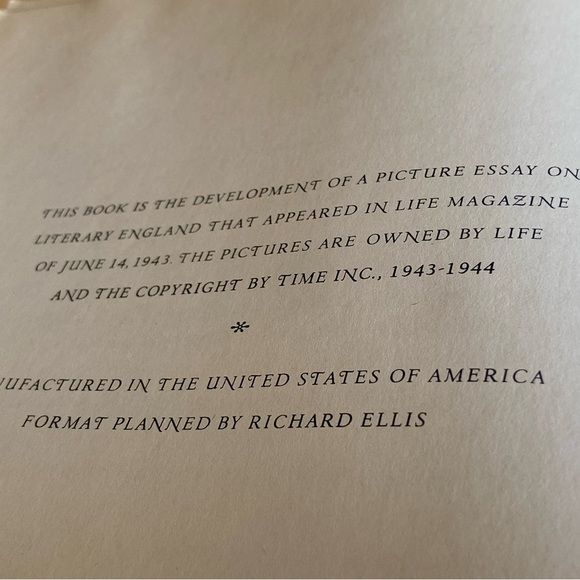 Vintage Literary England Photographs Hardcover Book - Picture 10 of 16